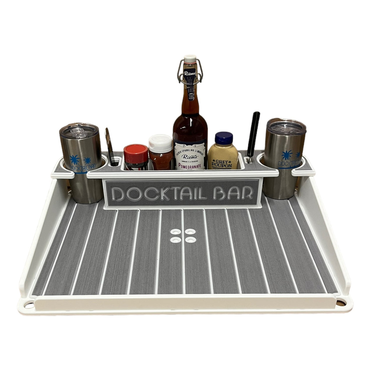 Docktail Utility Boat Table and Storage Accessory - Choose Your Mount & Color