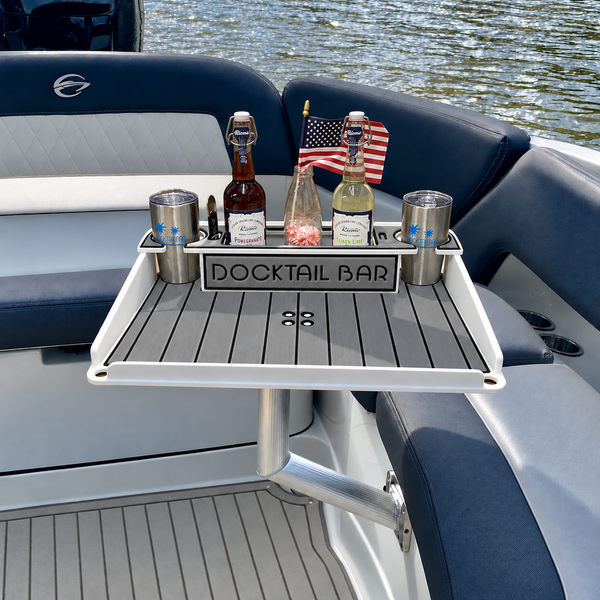 Docktail Utility Angled-Side Mount Boat Table