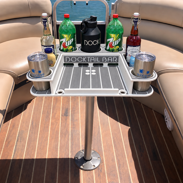 Docktail Butler Pedestal Boat Table