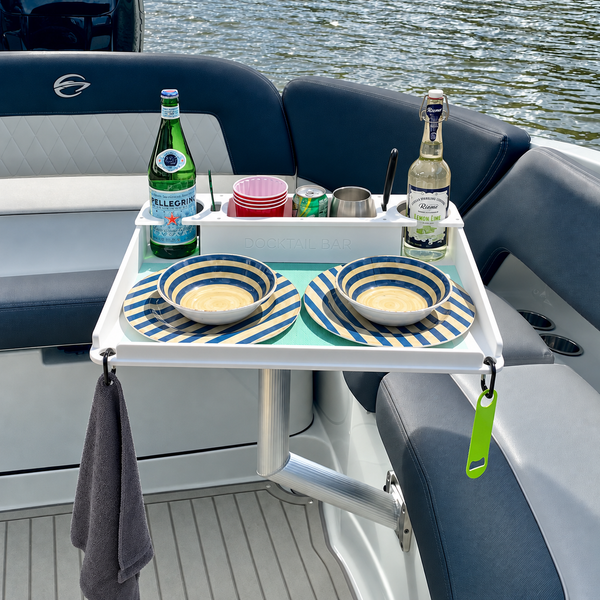 Docktail Utility Angled-Side Mount Boat Table