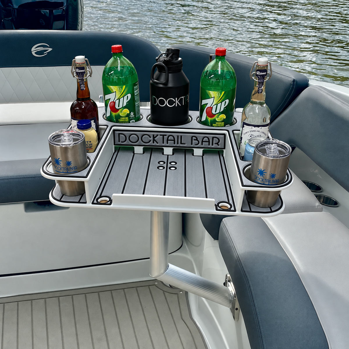 Docktail Butler Angled-Side Mount Boat Table