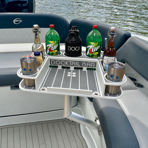 Docktail Butler Angled-Side Mount Boat Table