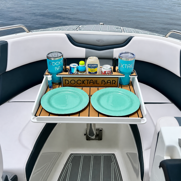 Docktail Utility Angled-Side Mount Boat Table