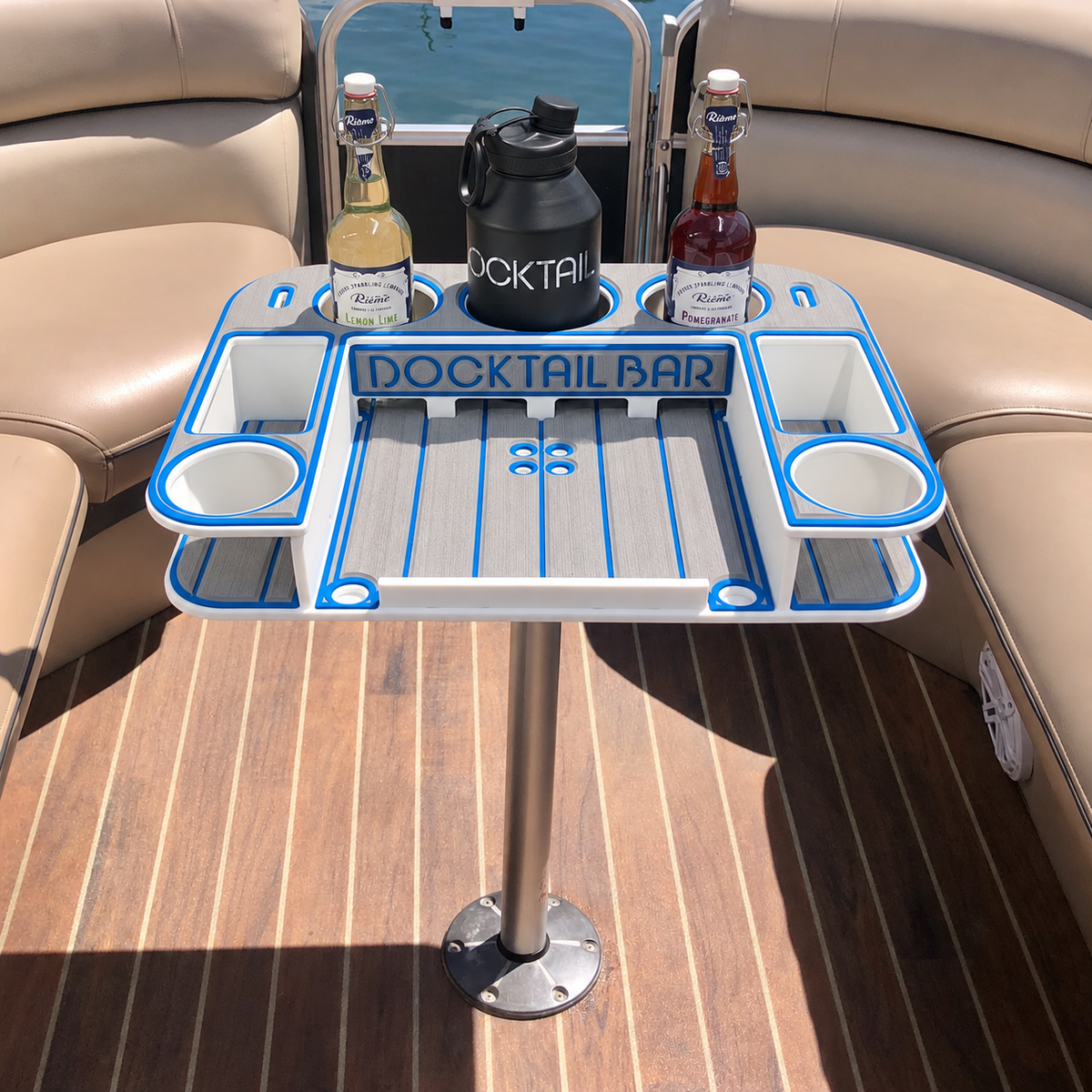 Docktail Butler Pedestal Boat Table