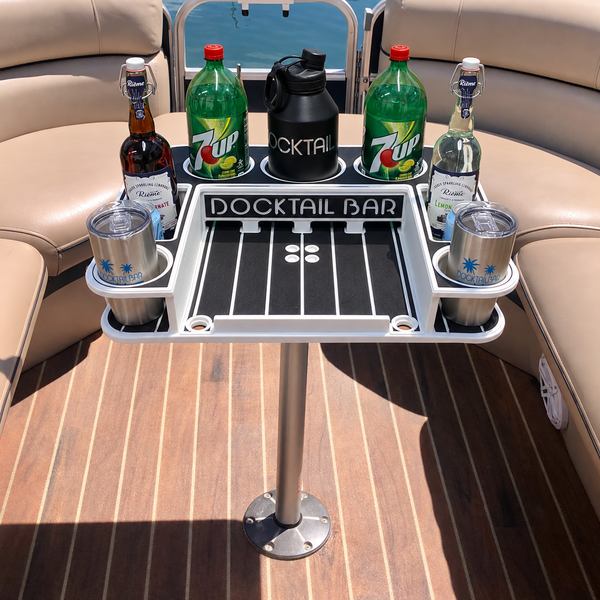 Docktail Butler Pedestal Boat Table