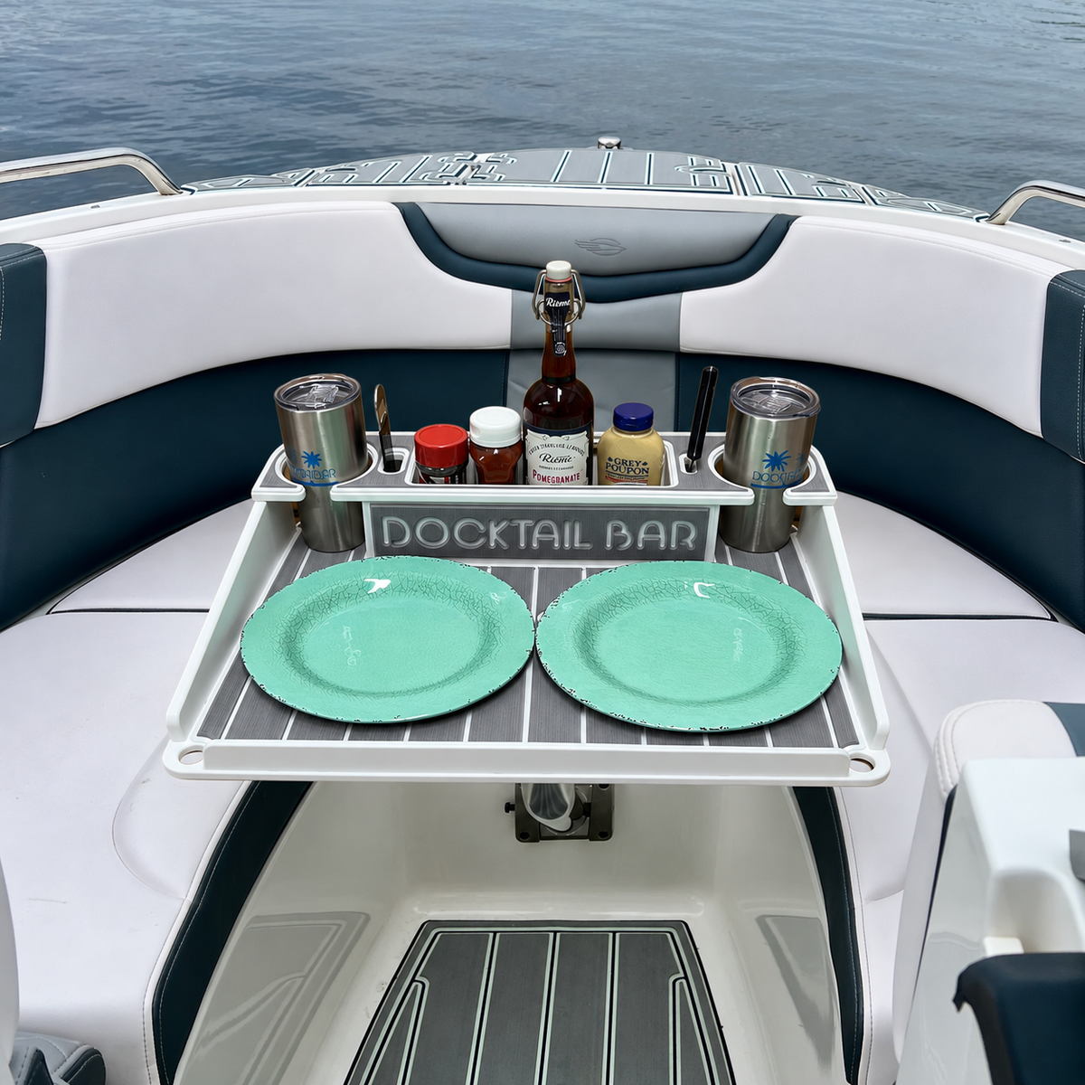 Docktail Utility Angled-Side Mount Boat Table