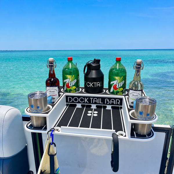 Docktail Butler with Pontoon Rail Mount