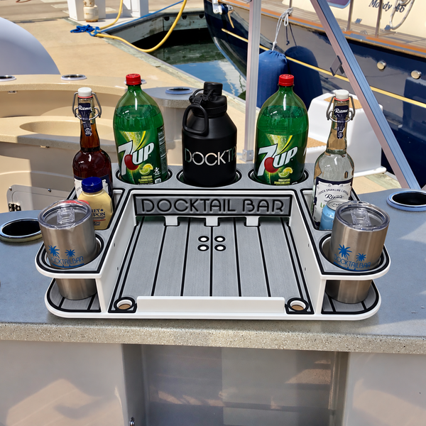 Docktail Butler Table with SeaSucker Vacuum Mounts