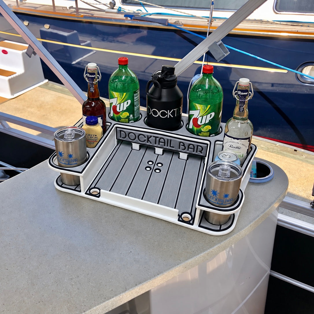 Docktail Butler Table with SeaSucker Vacuum Mounts