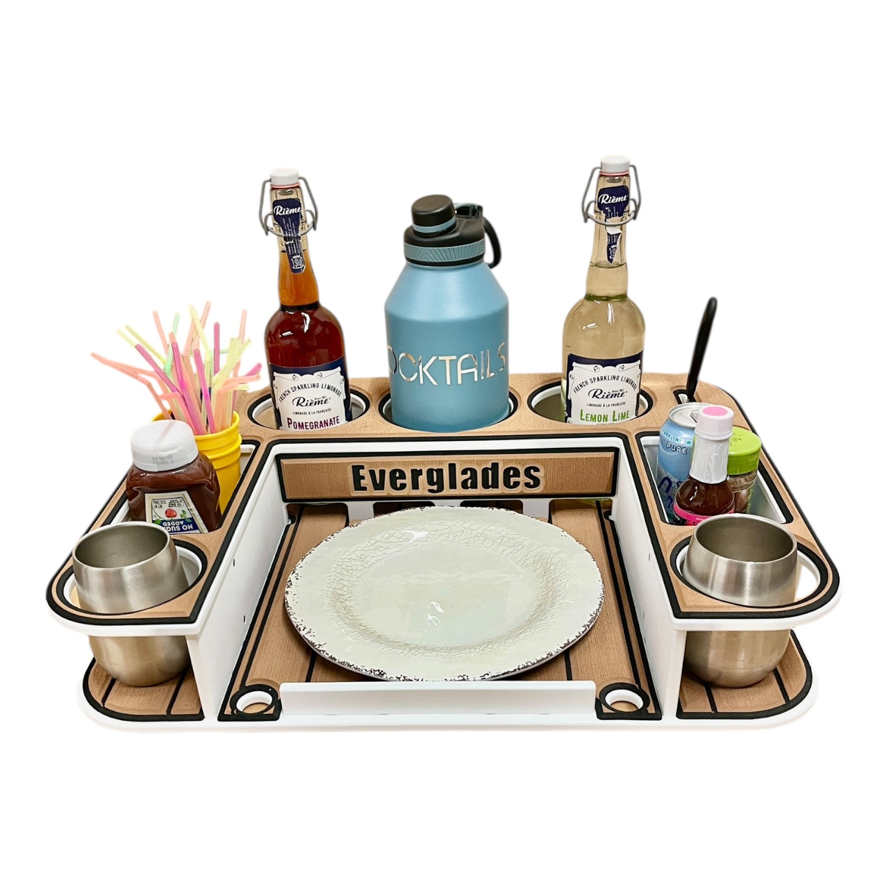 Everglades Logo - Docktail Bar Boat Tables - Choose Your Table, Mount & Color