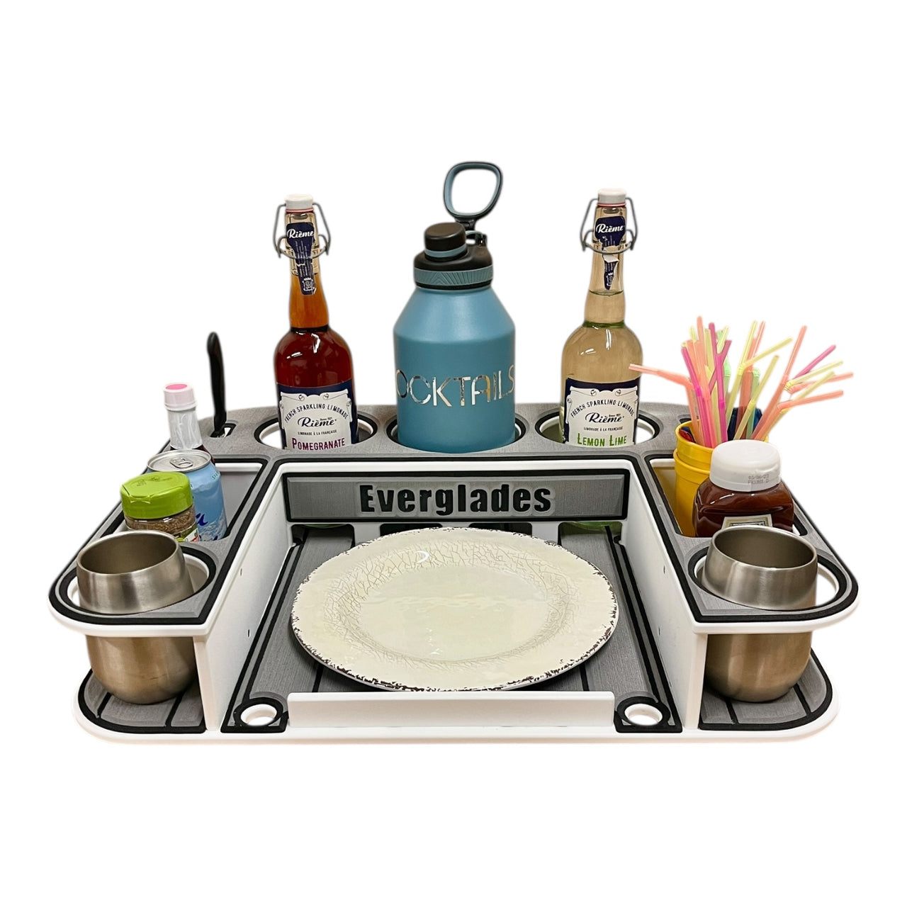 Everglades Logo - Docktail Bar Boat Tables - Choose Your Table, Mount & Color