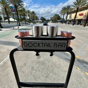 Docktail Bar Golf Cart Cup Holder Caddy for Square or Rectangular Rails - Docktail Bar