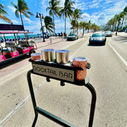 Docktail Bar Golf Cart Cup Holder Caddy for Square or Rectangular Rails - Docktail Bar
