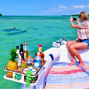 Docktail Boat Table Caddy and Storage Accessory - Choose Your Mount, Color & Custom Name - Docktail Bar