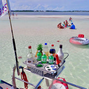 Docktail Boat Table Caddy and Storage Accessory - Choose Your Mount, Color & Custom Name - Docktail Bar