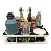 Docktail Boat Table Caddy - Choose Your Mount, Color & Custom Name - Docktail Bar