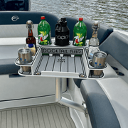 Docktail Butler Angled-Side Mount Boat Table - Docktail Bar