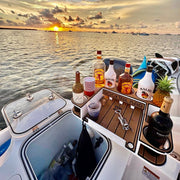 Docktail Butler Boat Table with Adjustable Rod Holder Mount - Docktail Bar