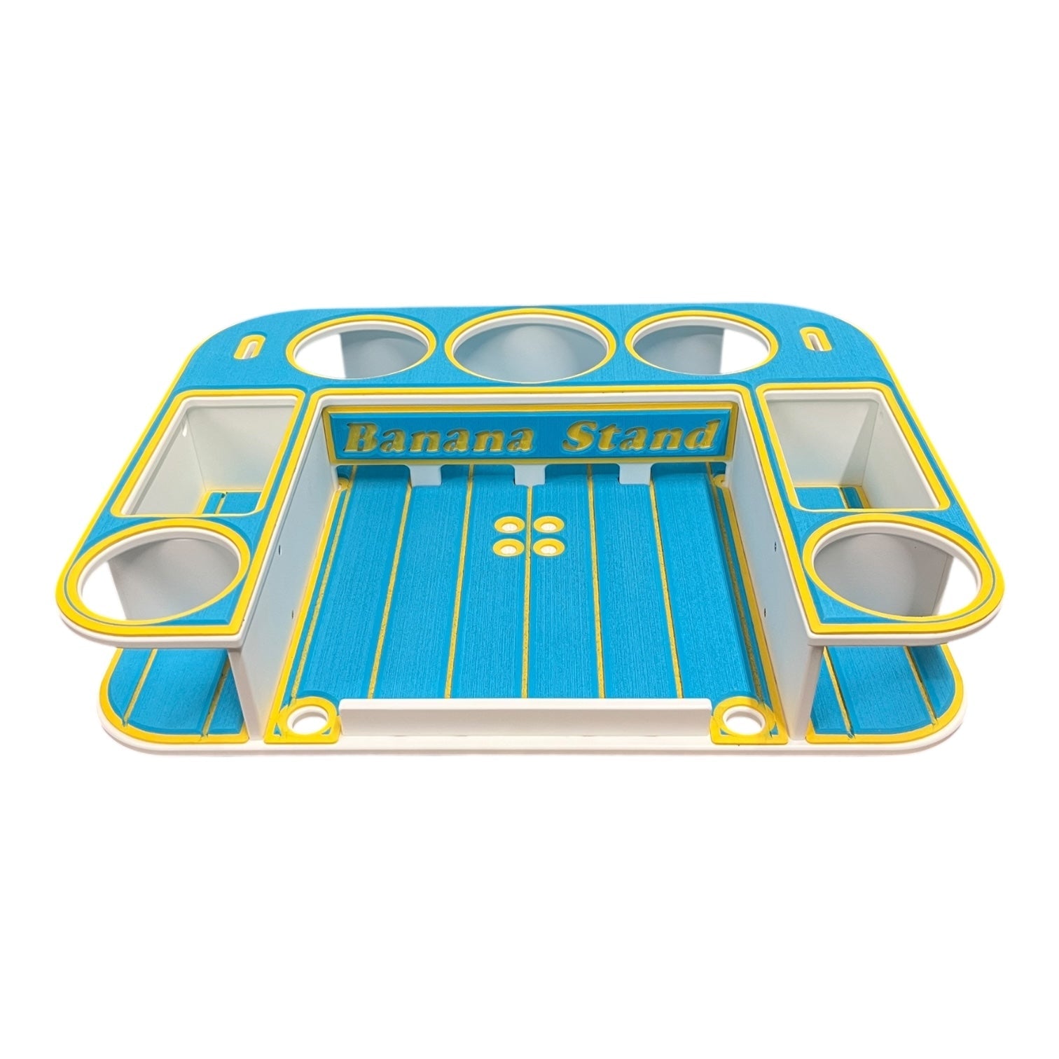 Docktail Butler Boat Table with Adjustable Rod Holder Mount - Docktail Bar