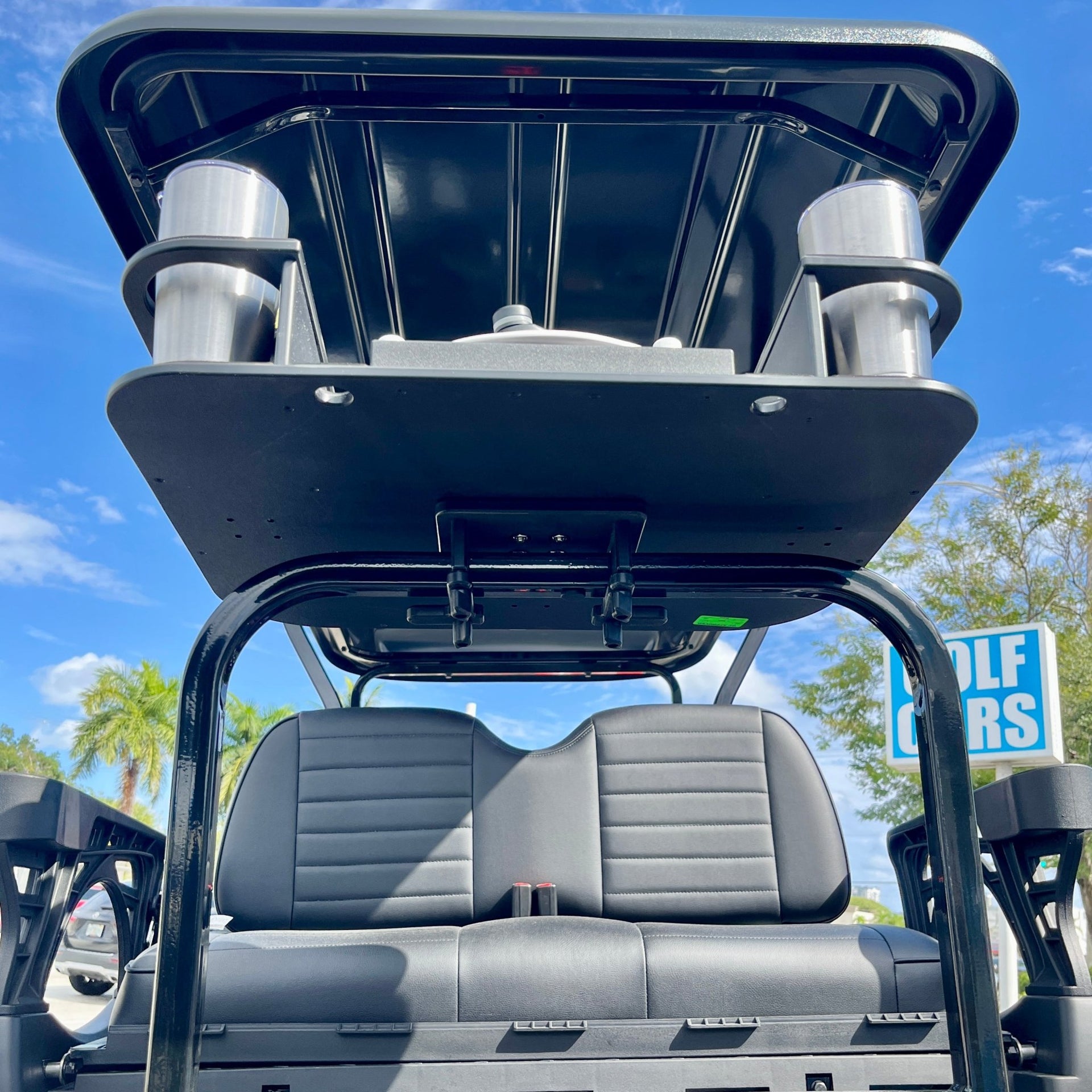 Docktail Butler Golf Cart Cup Holder & Table Accessory for Square or Rectangular Rails - Docktail Bar