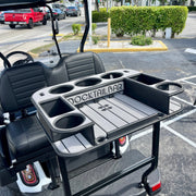 Docktail Butler Golf Cart Cup Holder & Table Accessory for Square or Rectangular Rails - Docktail Bar