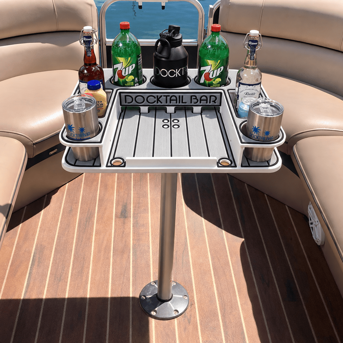 Docktail Butler Pedestal Boat Table - Docktail Bar
