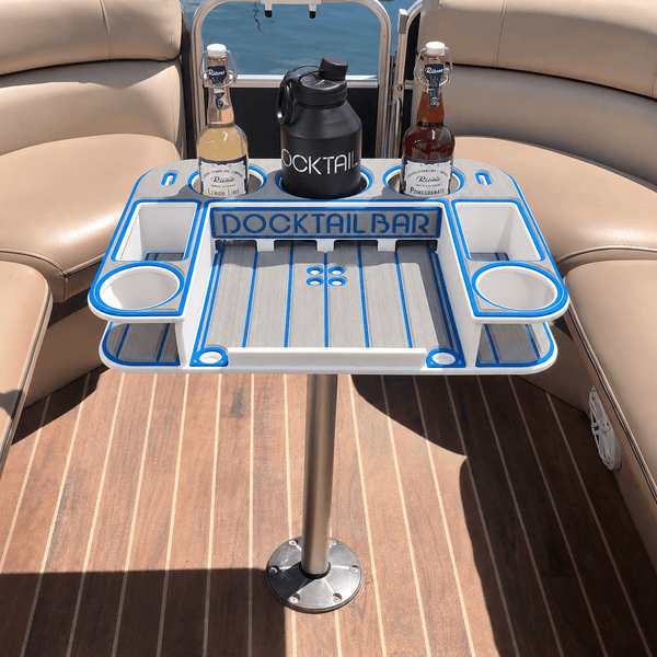 Docktail Butler Pedestal Boat Table - Docktail Bar