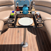 Docktail Butler Pedestal Boat Table - Midnight Series - Docktail Bar