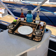 Docktail Butler Table with SeaSucker Vacuum Mounts - Midnight Series - Docktail Bar