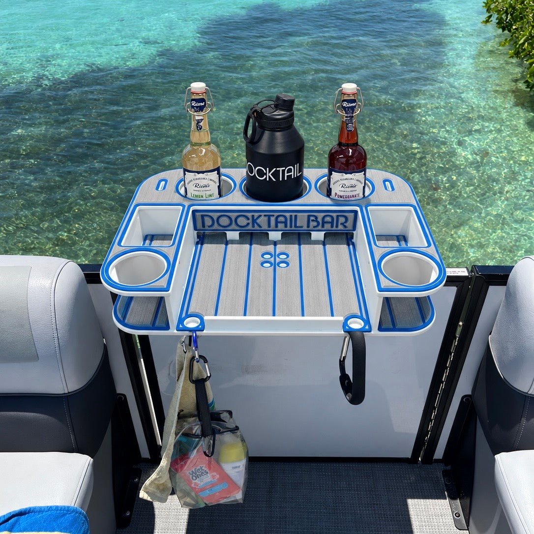 Docktail Butler with Pontoon Rail Mount - Docktail Bar