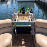 Docktail Butler with Pontoon Rail Mount - Docktail Bar