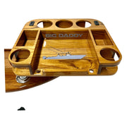 Docktail Elite Series Custom Teak Tables for Rocket Launchers, Leaning Posts and Rod Holders - Docktail Bar