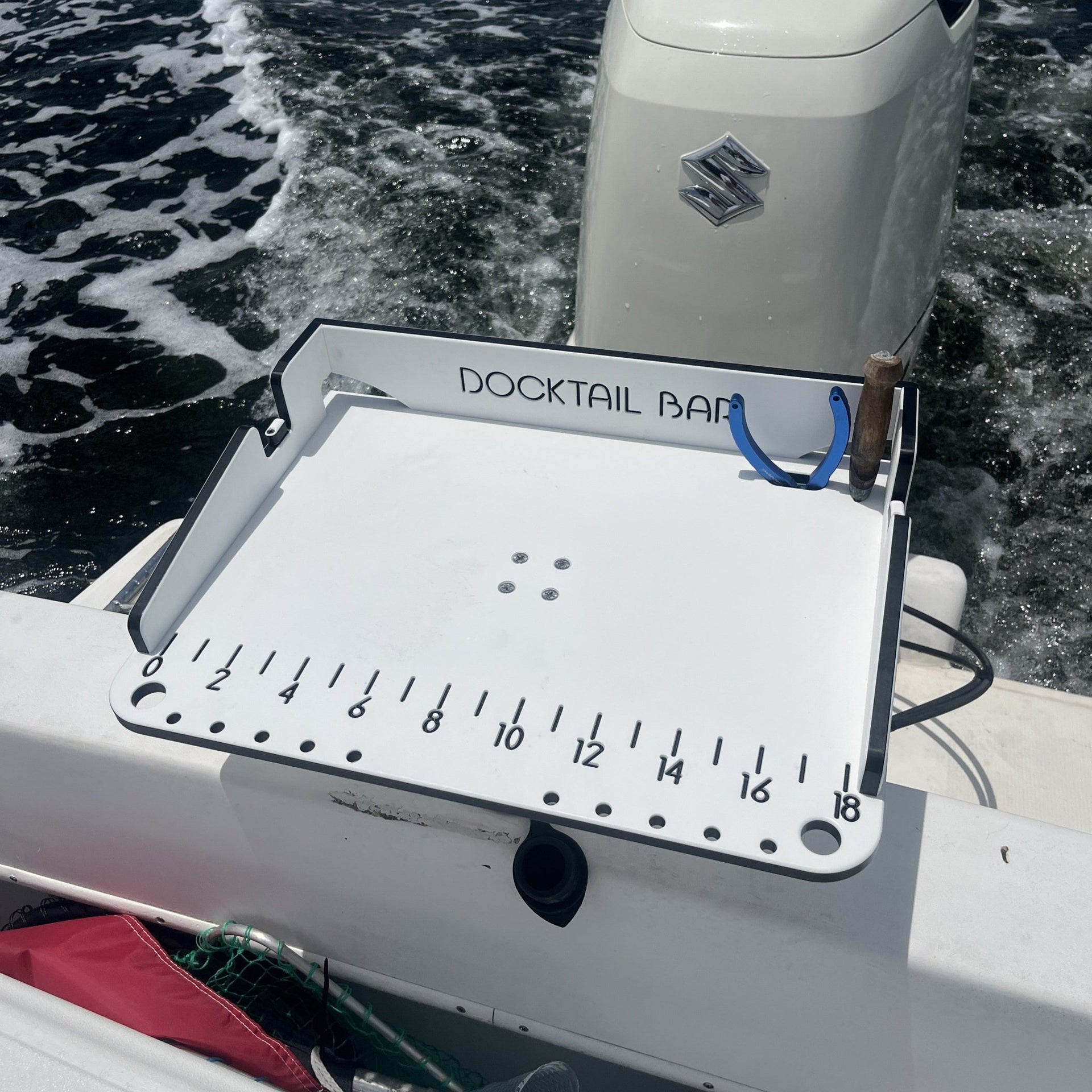 Docktail Premium Boat Cutting Board - Choose Your Mount - Docktail Bar