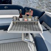 Docktail Utility Angled-Side Mount Boat Table - Docktail Bar