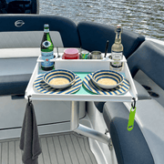 Docktail Utility Angled-Side Mount Boat Table - Docktail Bar
