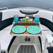 Docktail Utility Angled-Side Mount Boat Table - Docktail Bar