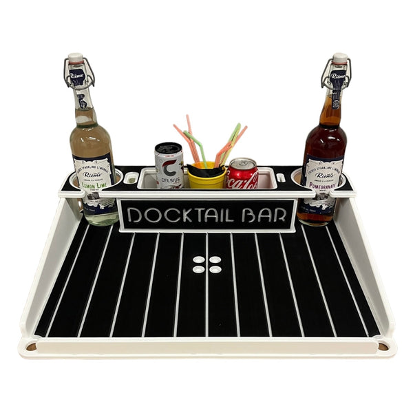 Docktail Utility Boat Table with Pedestal Table Attachment Options - Docktail Bar