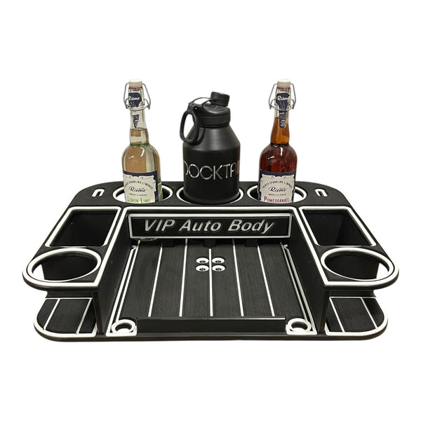 Midnight Series - Docktail Butler Boat Table - Choose Your Mount, Color & Custom Name - Docktail Bar