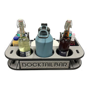 Midnight Series - Docktail Butler Boat Table - Choose Your Mount, Color & Custom Name - Docktail Bar