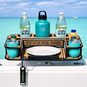 Midnight Series - Docktail Butler Boat Table - Choose Your Mount, Color & Custom Name - Docktail Bar