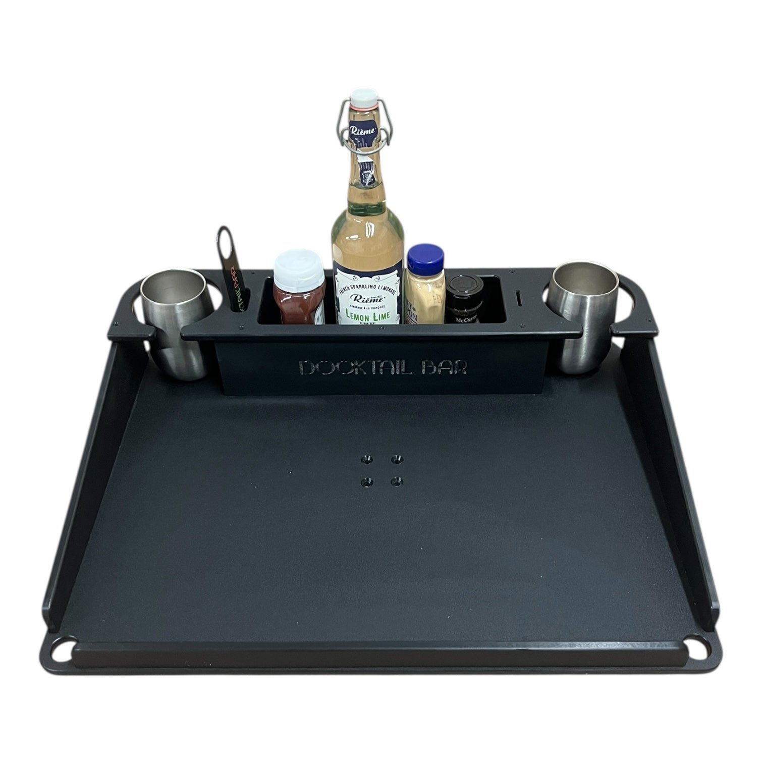 Midnight Series - Docktail Utility Boat Table - Choose Your Mount, Color & Custom Name - Docktail Bar