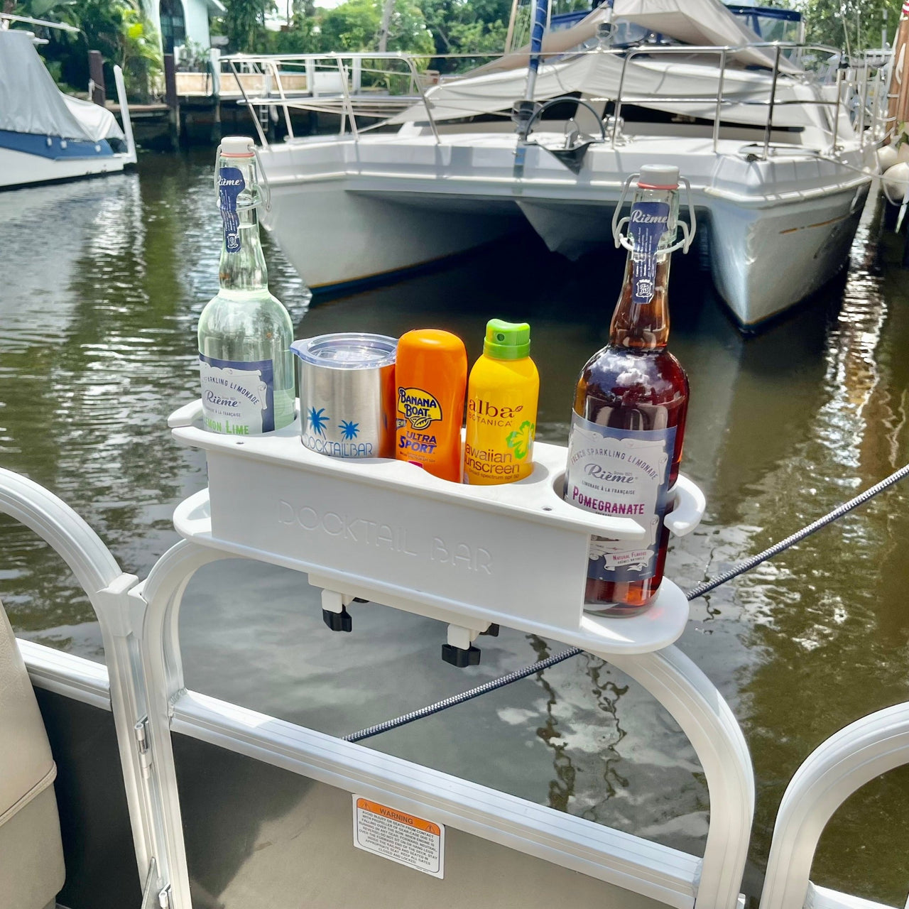 Docktail Bar Pontoon Boat Cup Holder Caddy - Multiple Colors Available - Docktail Bar