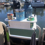 Docktail Jr Boat Cup Holder Caddy with Pontoon Boat Rail Mount - Choose Your Color - Docktail Bar