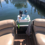 Docktail Jr Boat Cup Holder Caddy with Pontoon Boat Rail Mount - Choose Your Color - Docktail Bar