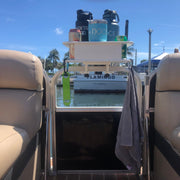 Docktail Jr Boat Cup Holder Caddy with Pontoon Boat Rail Mount - Choose Your Color - Docktail Bar