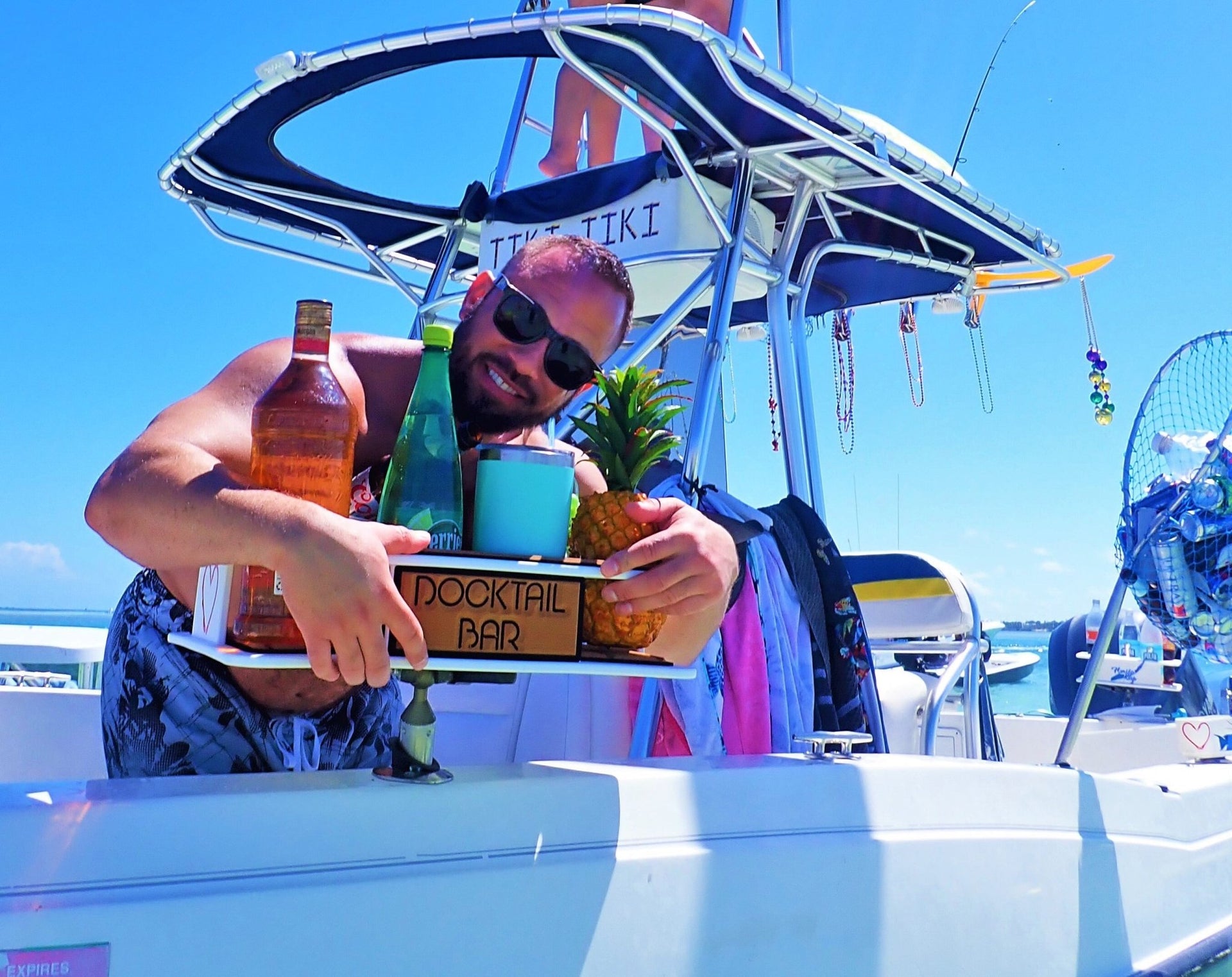Marine Decking Accessory Kit for The Docktail Boat Table Caddy - Does NOT Include Table or Mount - Docktail Bar