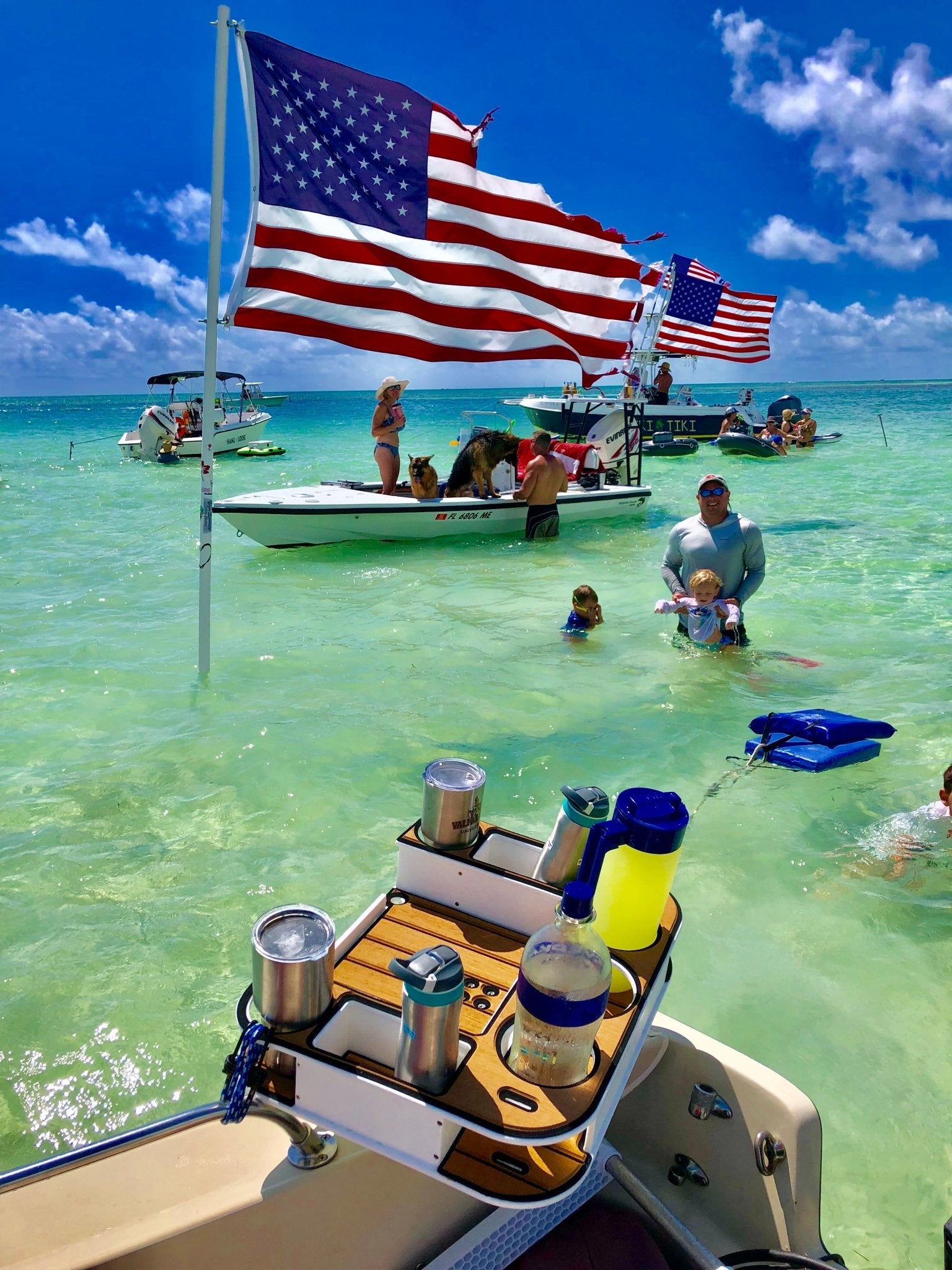 Marine Decking Accessory Kit for The Docktail Butler - Does NOT Include Table or Mount - Docktail Bar