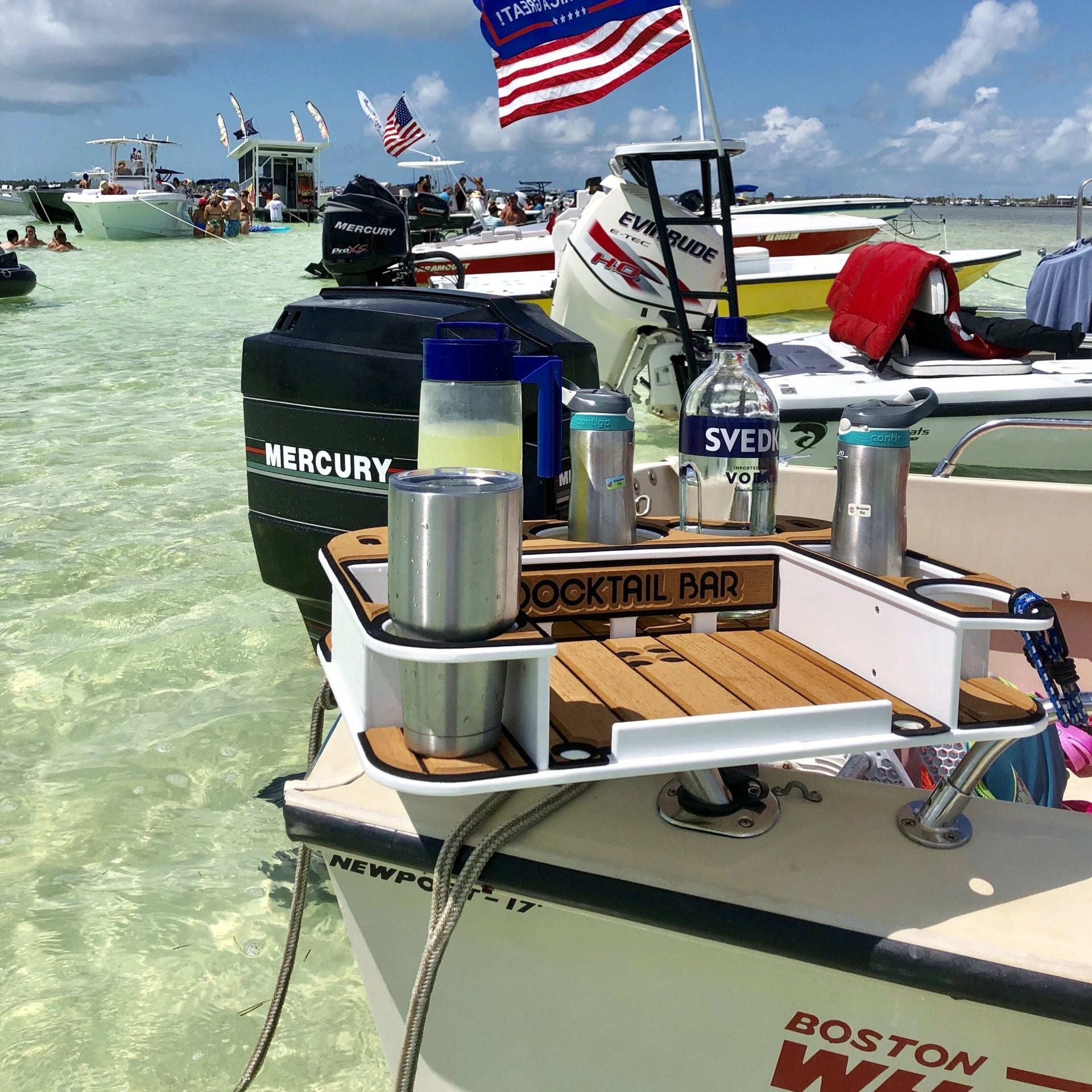Marine Decking Accessory Kit for The Docktail Butler - Does NOT Include Table or Mount - Docktail Bar